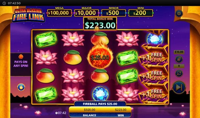 Extra free spins awarded