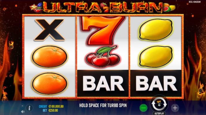 Play slots at Superboss: Superboss featuring the Video Slots Ultra Burn with a maximum payout of $125,000