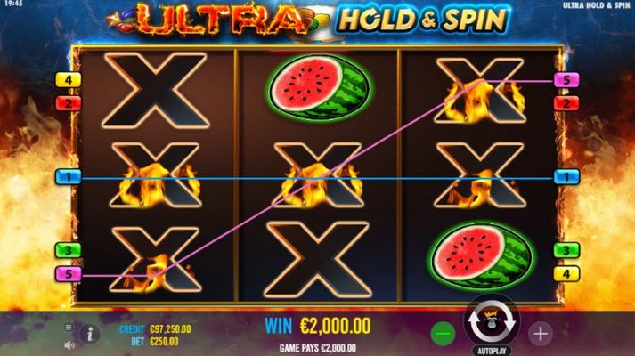 Ultra Hold & Spin :: A pair of winning paylines