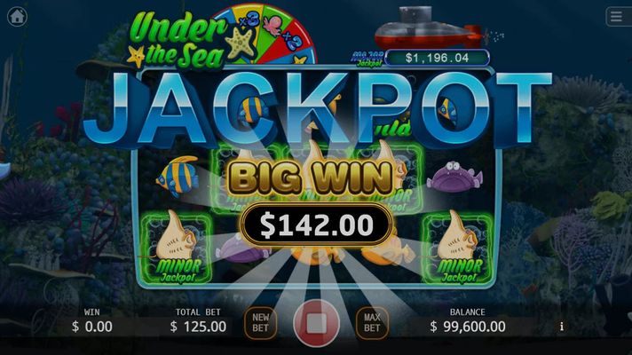 Under the Sea :: Jackpot Win