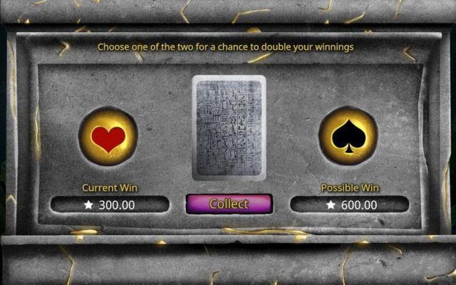 Gamble Feature - To gamble any win press Gamble then select Red or Black.