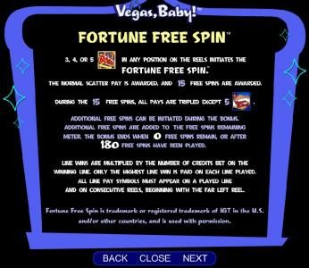 fortune free spin rules