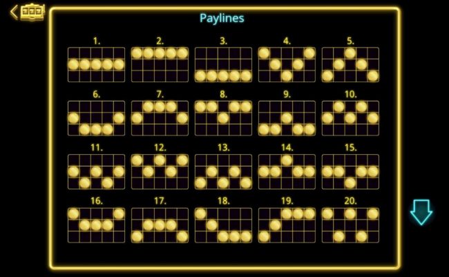 Payline Diagrams 1-20