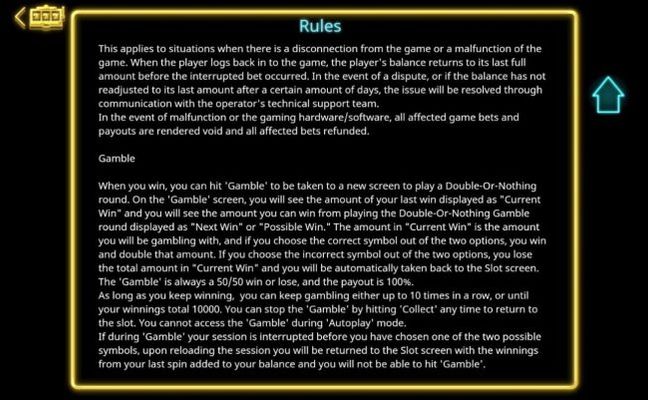 Gamble Feature Rules