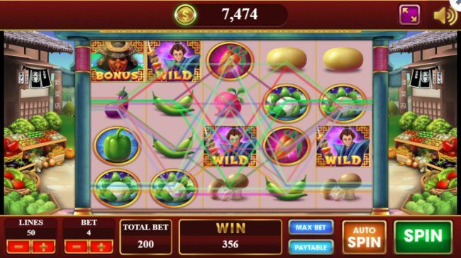 Multiple winning paylines