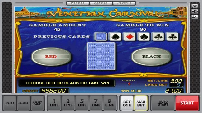 Red or Black Gamble feature