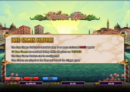 free games feature rules