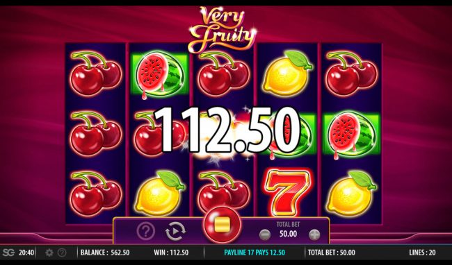 Multiple winning paylines