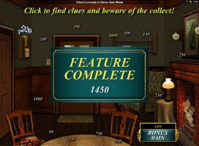 bonus feature pays out 1450