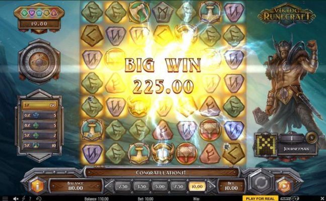 A 225.00 big win awarded player.