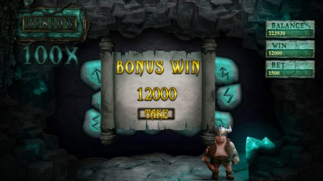 Total bonus win 12000 credits