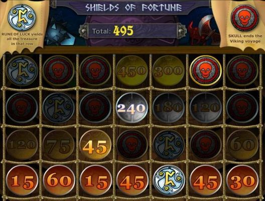revealing a skull ends the bonus game feature.