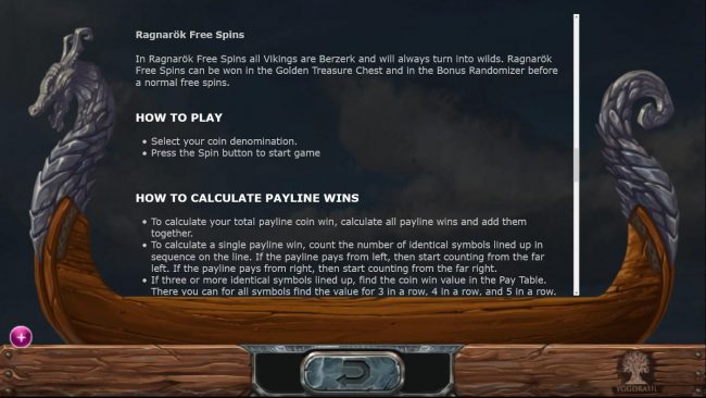 Ragnarok Free Spins Game Rules