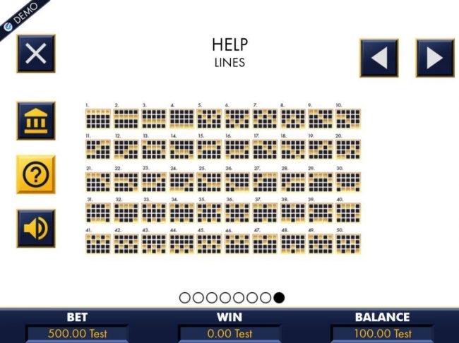 Payline Diagrams 1-50