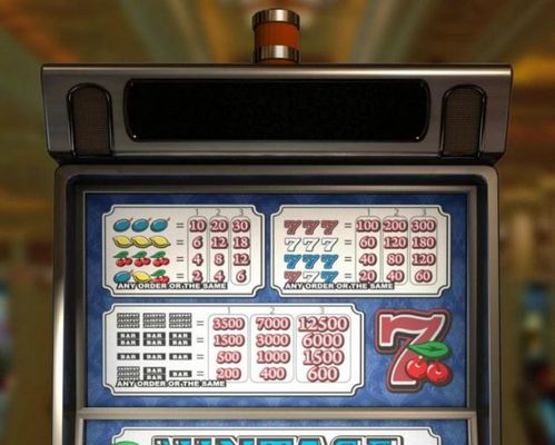 Slot game symbols paytable.