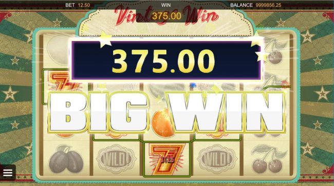 A 375.00 Big Win