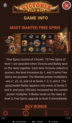 Most Wanted Free Spins