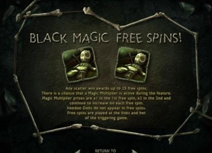 Black M<agic Free Spins game rules
