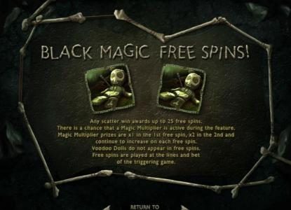 Black M<agic Free Spins game rules