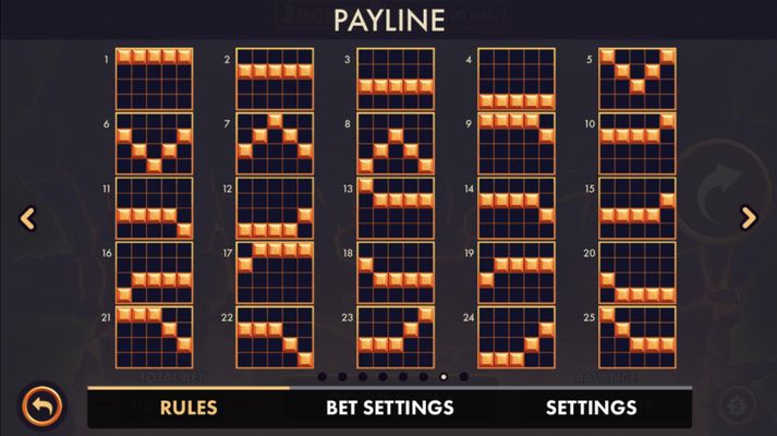 Paylines 1-25