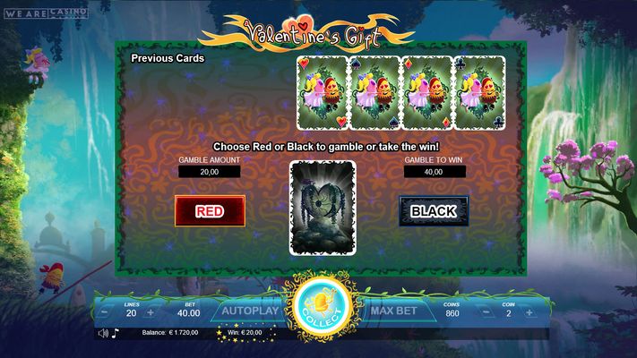 Black or Red Gamble Feature