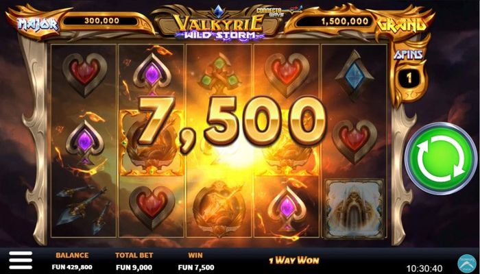 Valkyrie Wild Storm :: Multiple winning paylines