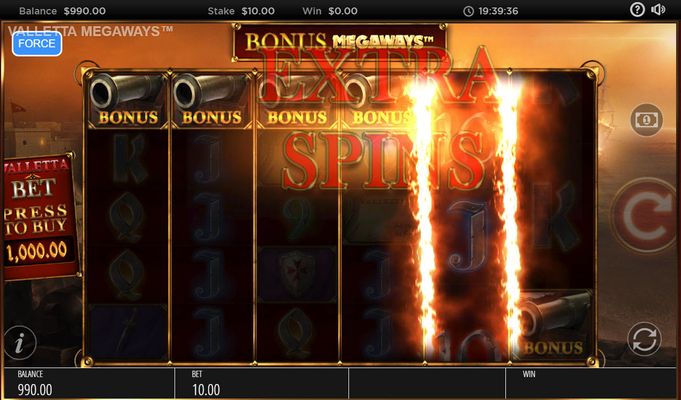 Valletta Megaways :: Scatter symbols triggers the free spins feature