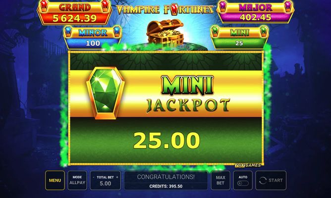 Mini Jackpot Awarded