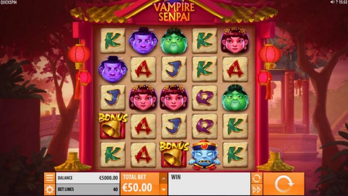 Play slots at Hello: Hello featuring the Video Slots Vampire Senpai with a maximum payout of $440,000