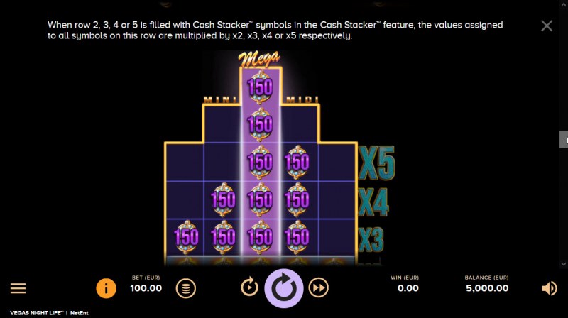 Cash Stacker Feature