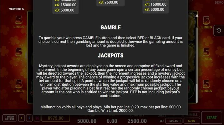 Jackpot Rules