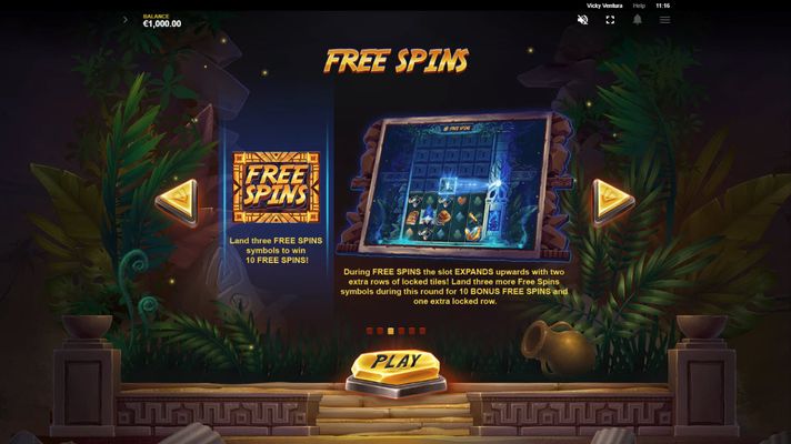 Vicky Ventura :: Free Spins Rules