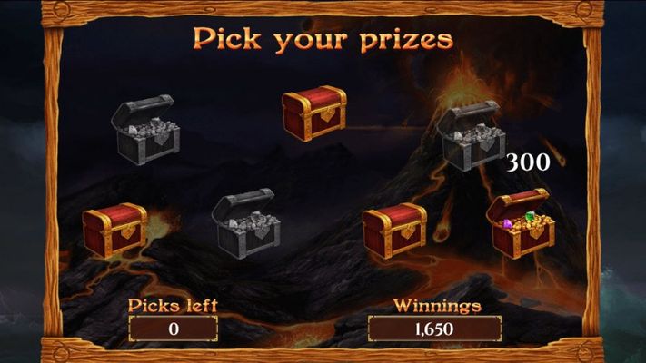 Pick treasure chest and a reveal a cash award