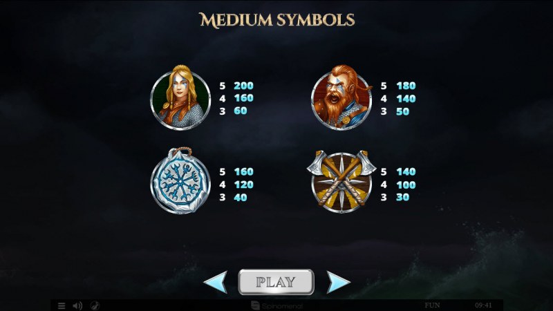 Viking & Gods 2 15 Lines :: Paytable - Medium Value Symbols