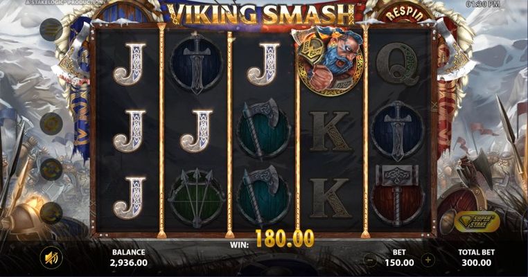 Viking Smash :: Walking Wild Feature Activated