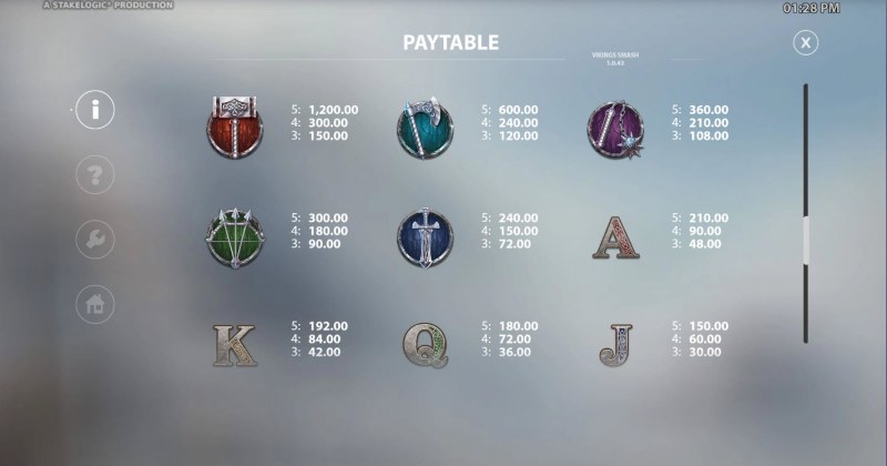 Paytable