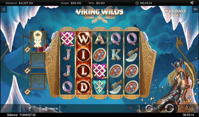 Viking Wilds :: Stacked wilds trigger a three of a kind