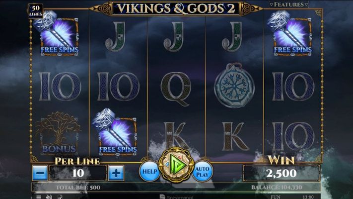 Scatter symbols triggers the free spins feature