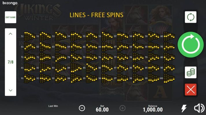 Free Spins Paylines