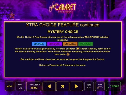 Xtra Choice Feature