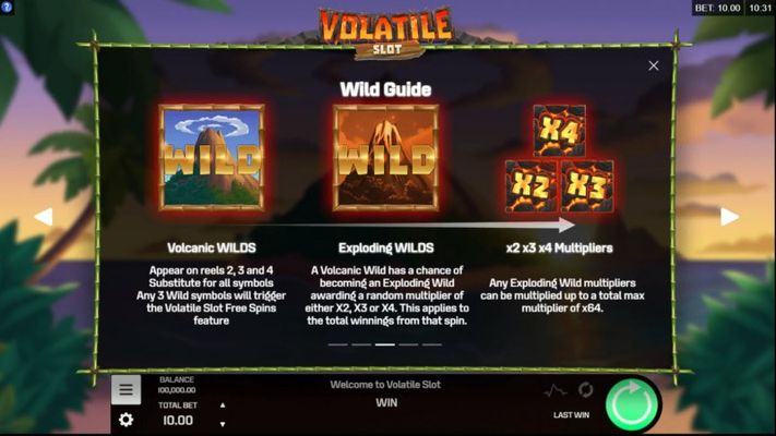 Volatile Slot :: Wild Symbols Rules