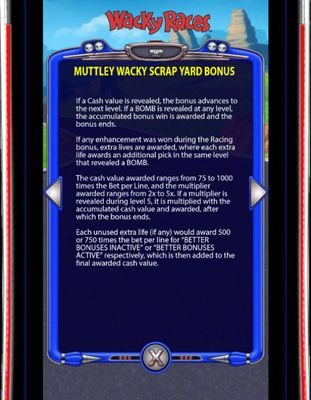 Mutley Wacky Scrap Yard Bonus