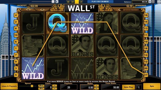 Multiple winning paylines