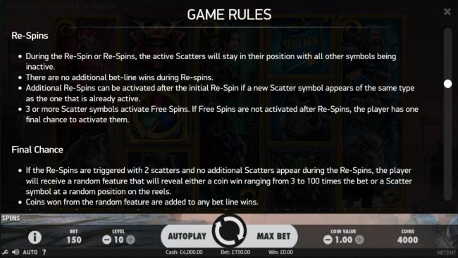 Re-Spins Rules