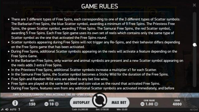 Free Spins Rules