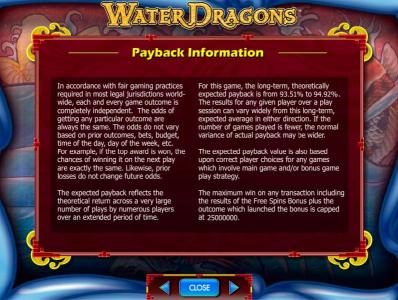 payback information