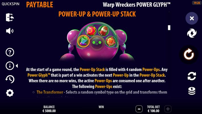 Power-Up and Power-Up Stack