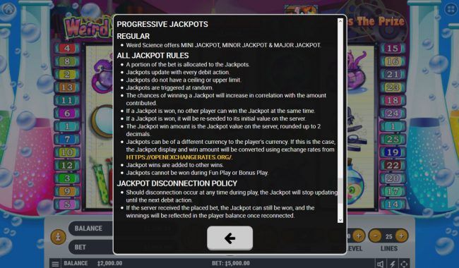 Progressive Jackpot Rules