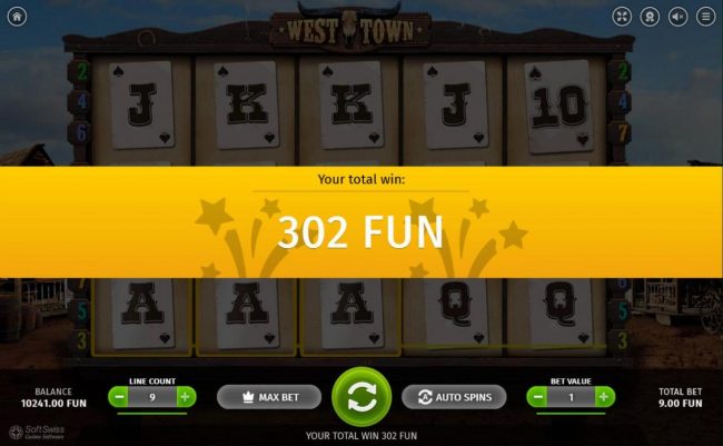 Free Spins feature [ays out a total of 302 coin.