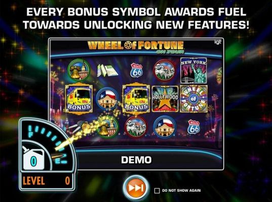 Every bonus symbol awards fuel towards unlocking new features!